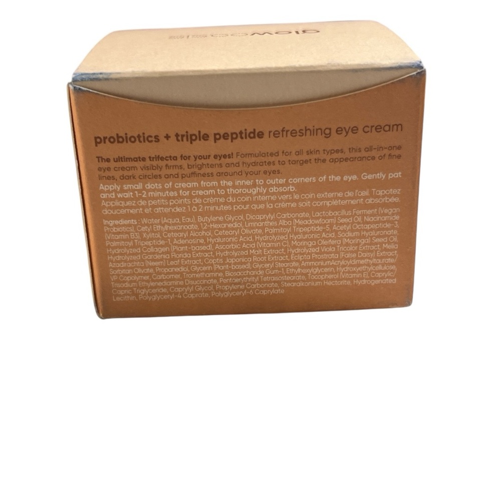 New in Box Glowoasis Probiotics + Triple Peptide Refreshing Vegan Eye Cream - Picture 4 of 4
